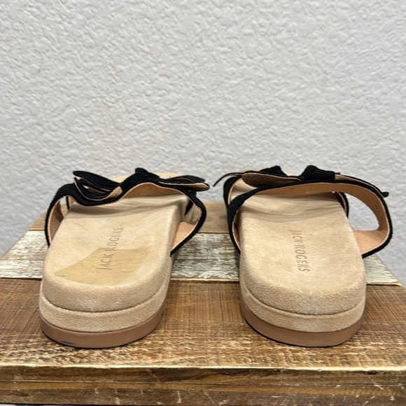Jack Rogers Monica Black Suede Slide Sandals Size 10 - Picture 4 of 5